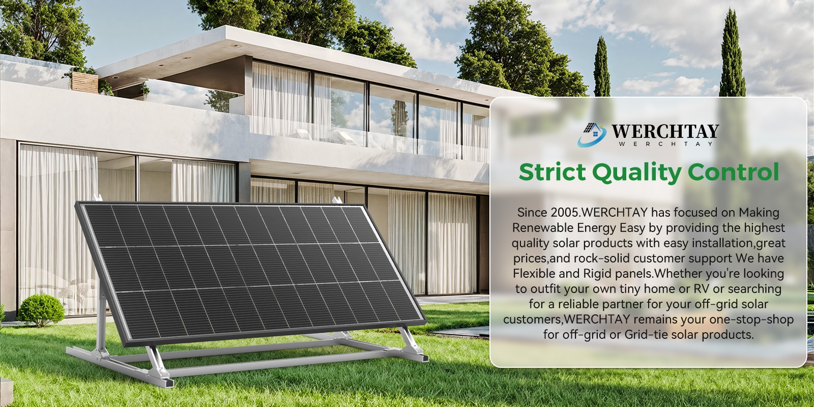 Bifacial 200W Solar Panel Home RV PV Power Off-Grid Boat Power Camping Battery