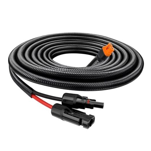 Solar to XT60i Cable 10AWG with Flame Retardant Protective Sleeving – 5FT