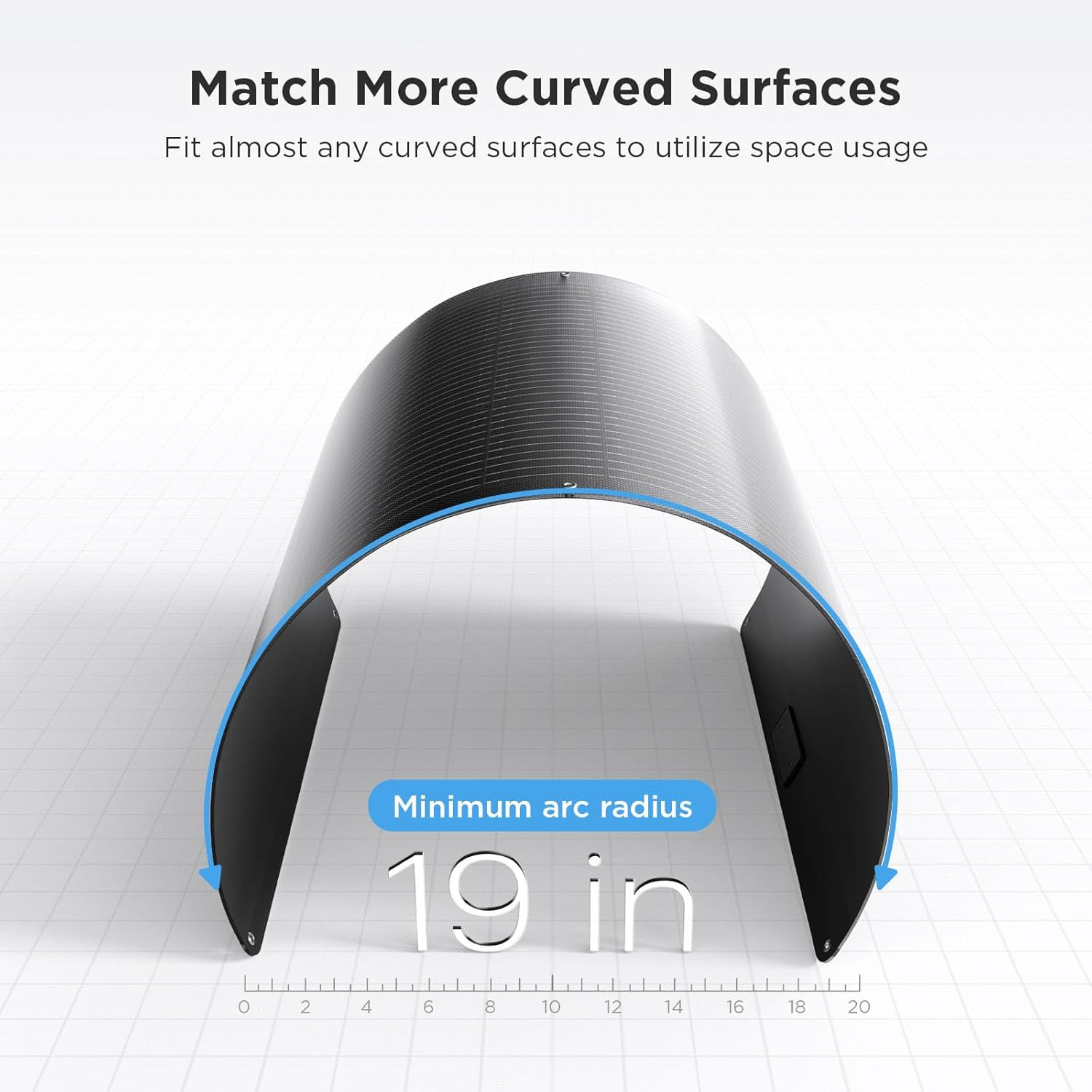 200W Flexible Solar Panel, Thin Lightweight 2PCS 100 Watt 12V/24V RV Solar Panel