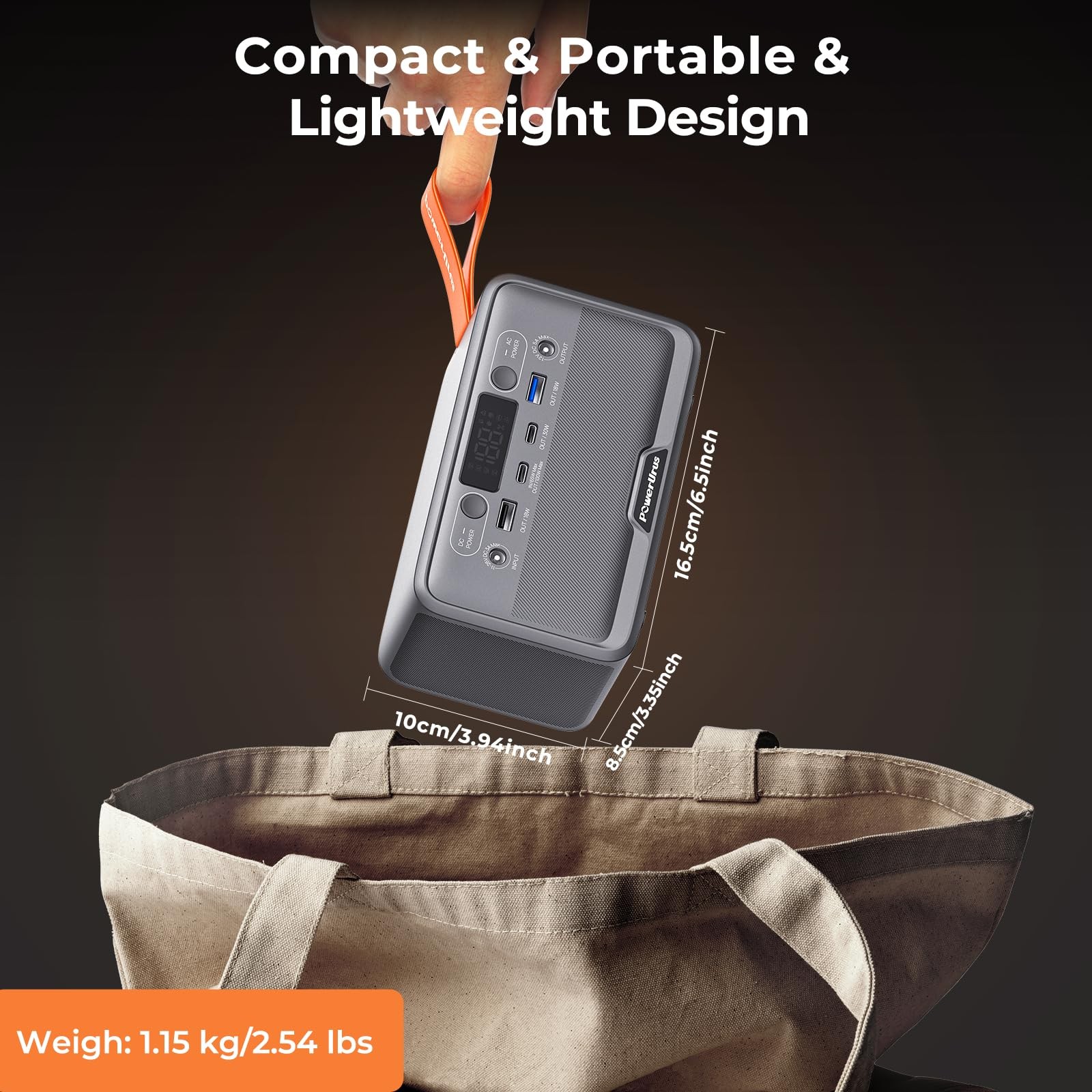 Portable Power Station,PowerUrus28,000mAh Solar Power Bank,LiFePO4Battery Backup