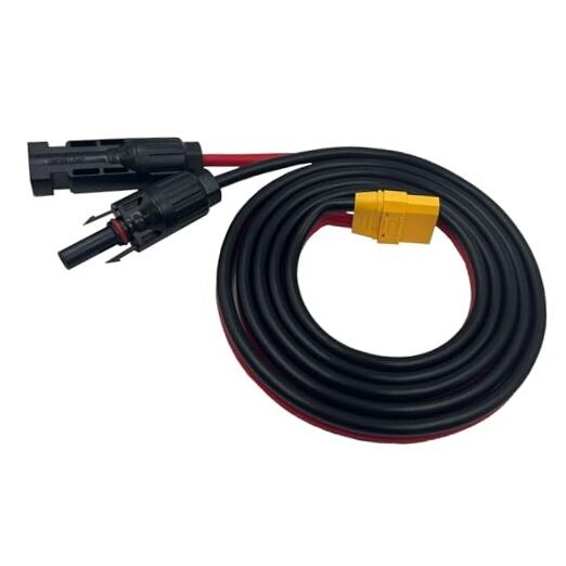 10AWG XT90 to Solar Connector Cable Extension Cable Compatible for XT90 Female