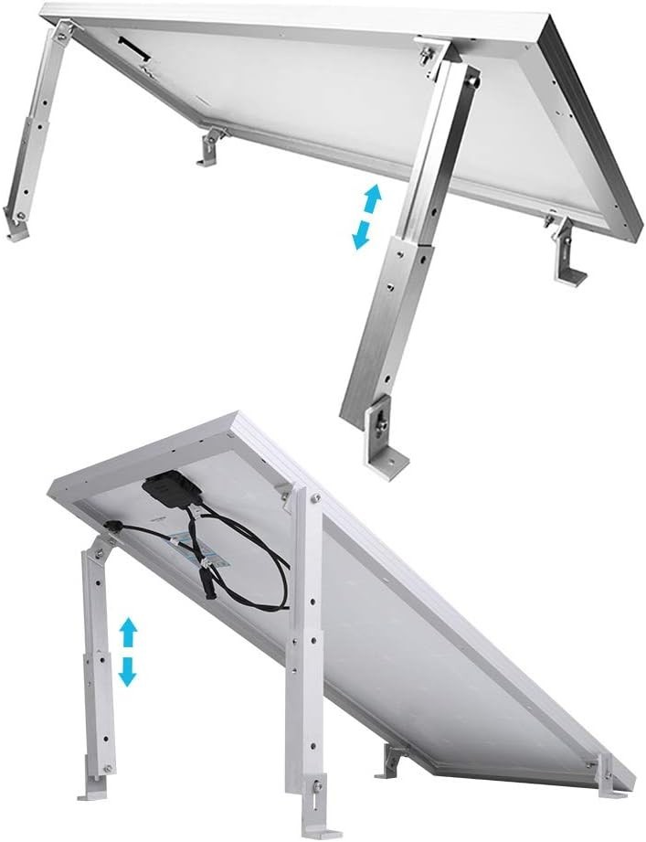 Adjustable Solar Panel Tilt Mount Brackets support up to 150 Watts Solar Pane…