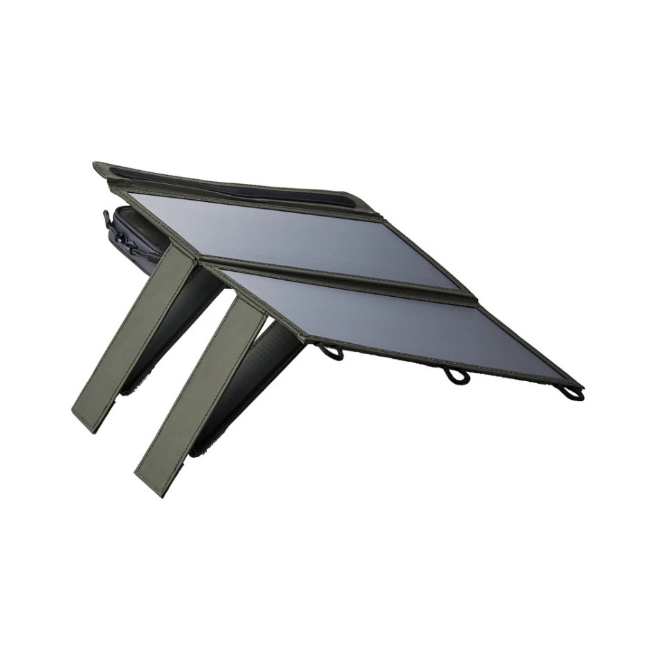 2 Panel Solar Charger-Foldable solar charger for camping and outdoor use.