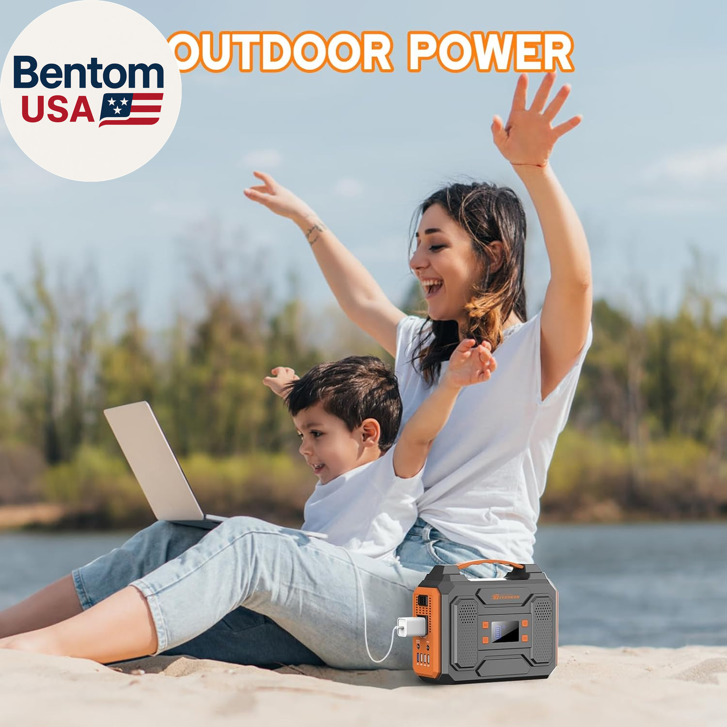 Portable Power Station 300W Solar Generator 280Wh(Without Solar Panel), 110V Por