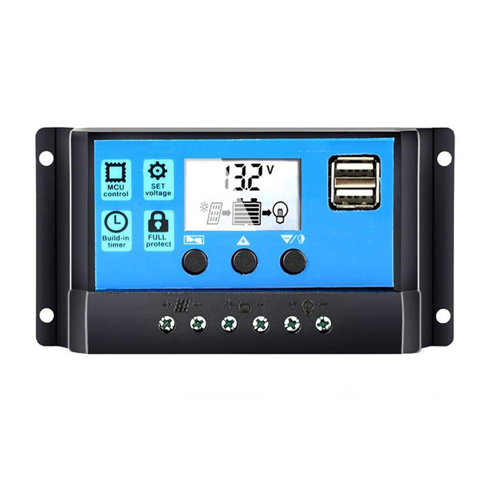 1-Universal Solar Panel Controller 24V Auto For DIY Solar Power ABS Material