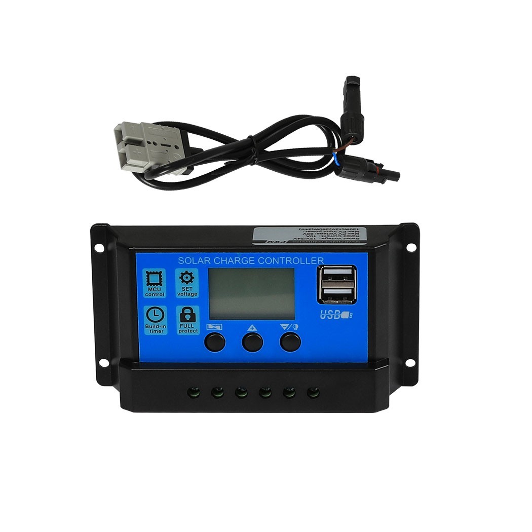 300W 12V Solar Panel Kit 42.5″/108cm Mono Caravan Camping USB IP65