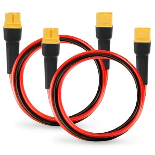 10AWGPCS XT60 Extension Cable 3 5 10 1505 30 35 40 50 75 100FT XT60 2FT 2