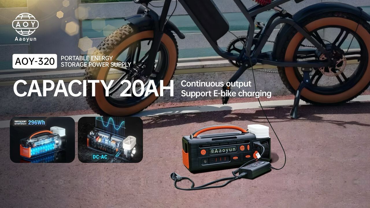 Light Weight Li-ion Portable Power Station 300W 296 Wh with Carrying Strap