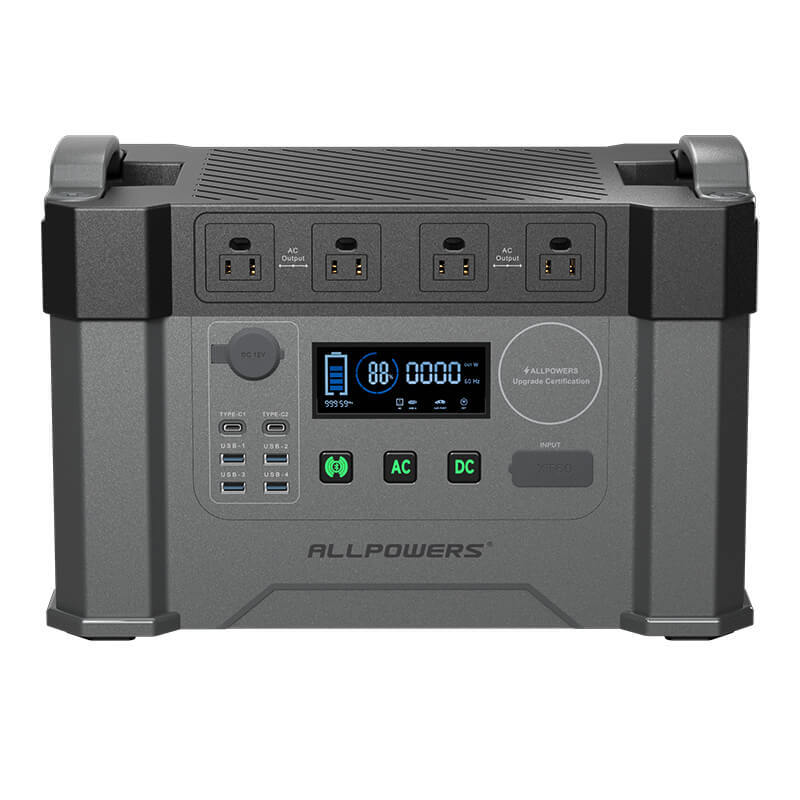 ALLPOWERS S2000 Portable Power Station 2000W Solar Generator Camping Emergency