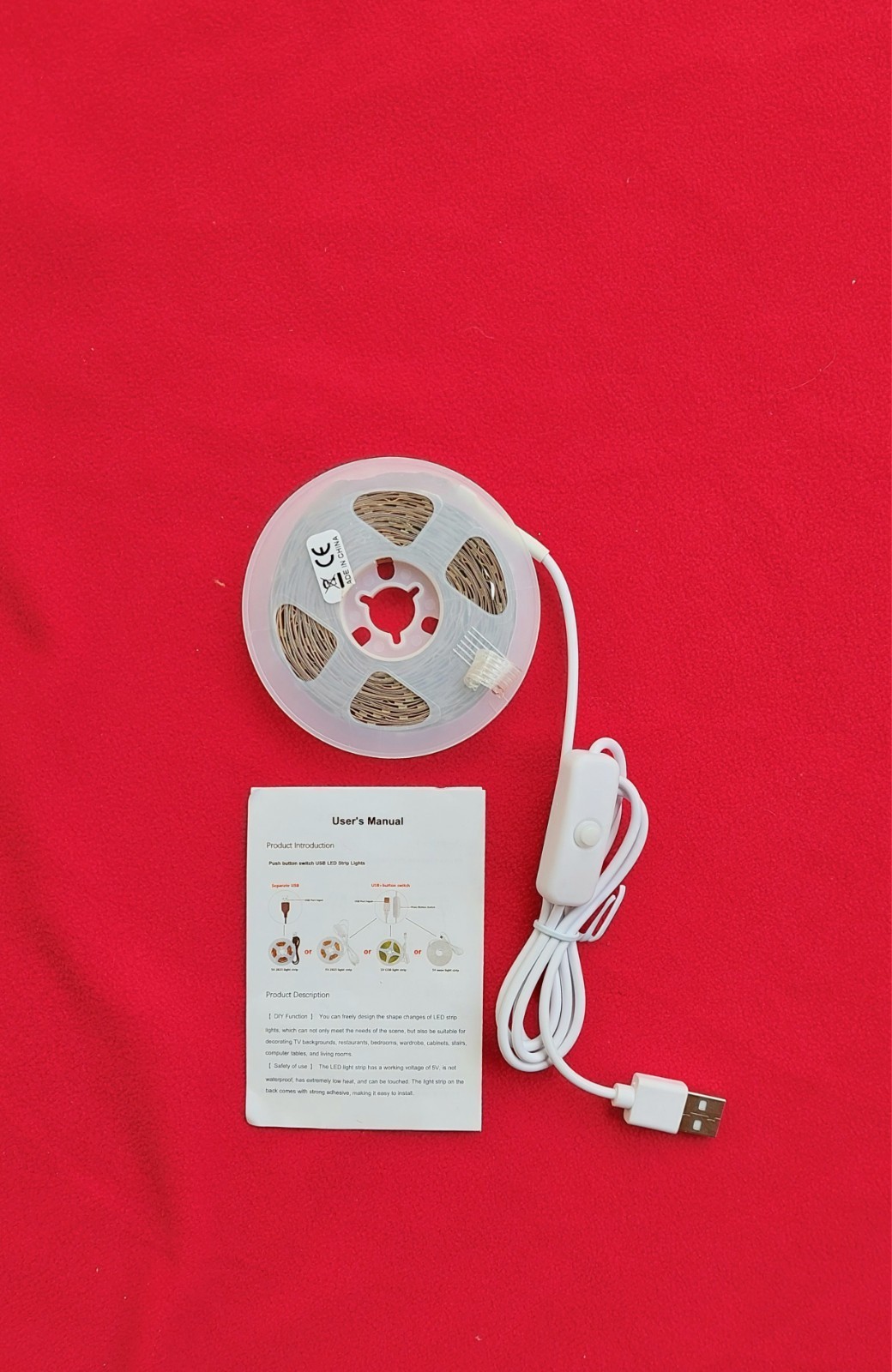 Grow Light 10′ Foot Strip With On/Off Switch. USB Connector.