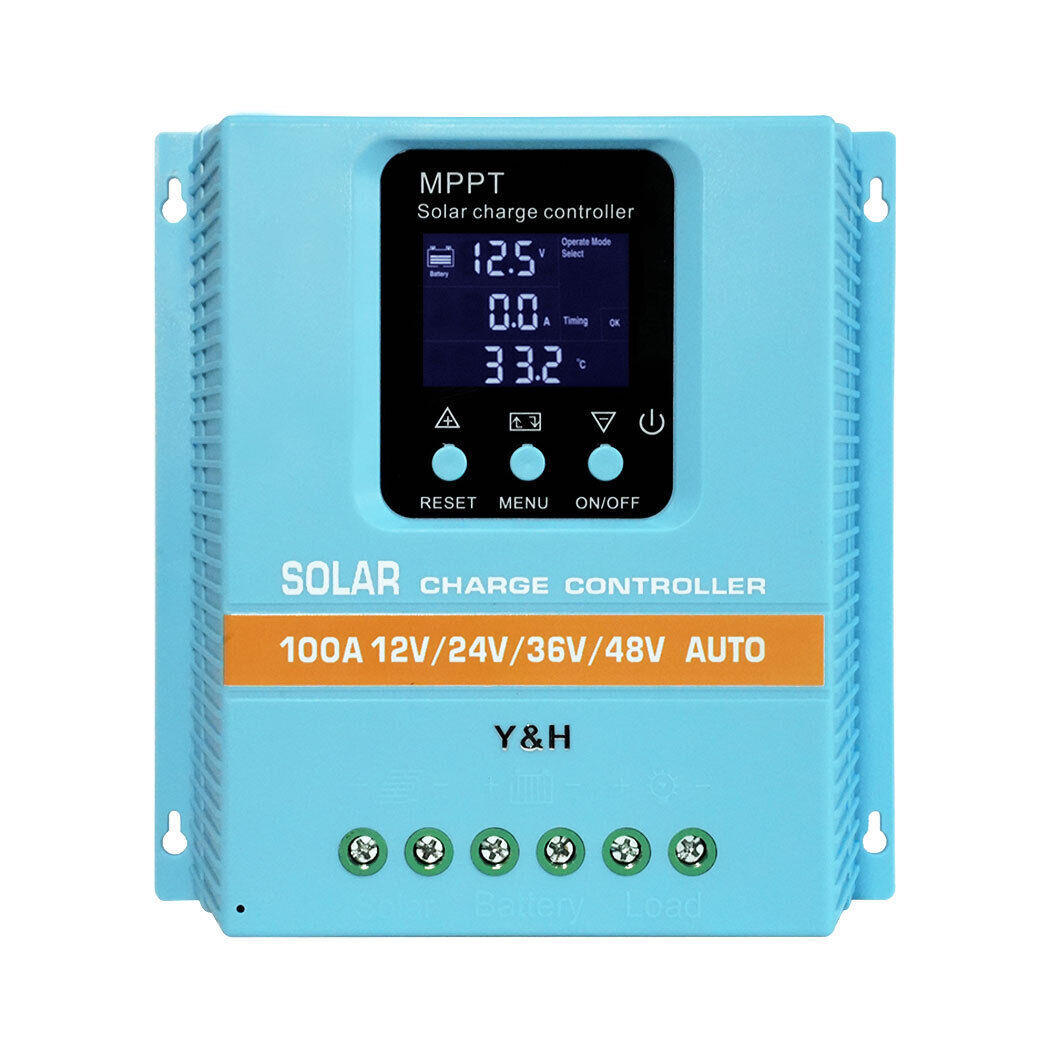 Y&H 100A Solar Controller MPPT 12V 24V 36V 48V LCD Display Battery Regulator
