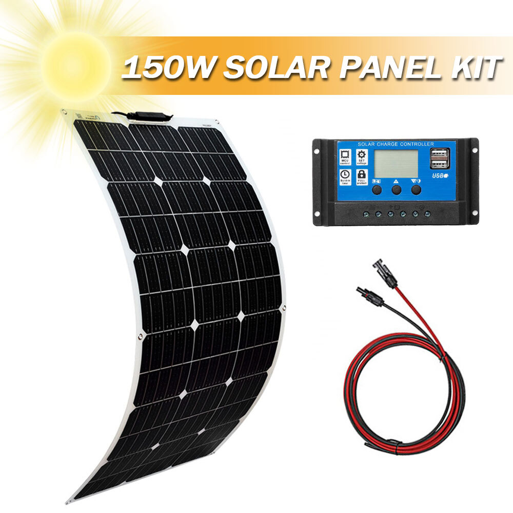 Kit de panel solar de 300 vatios 40A 12V Cargador de batería con controlador