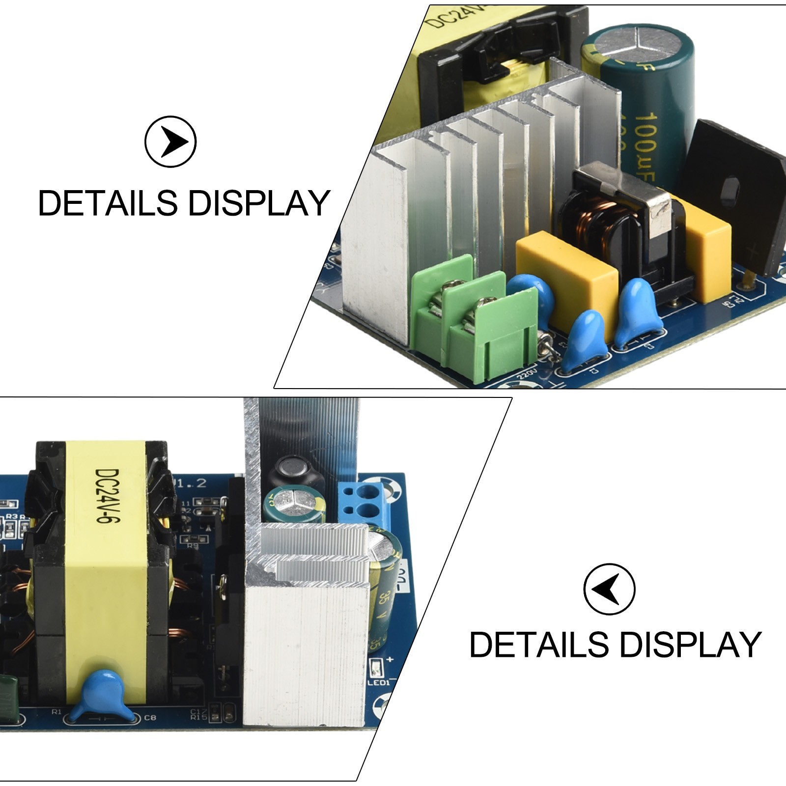 Power Supply Module with Short Circuit Protection and Heat Dissipation