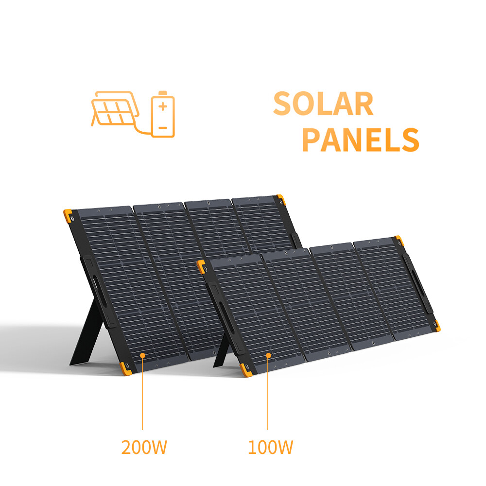 Used-pecron 100W 200W Foldable Portable Solar Panel for Power Station Solar