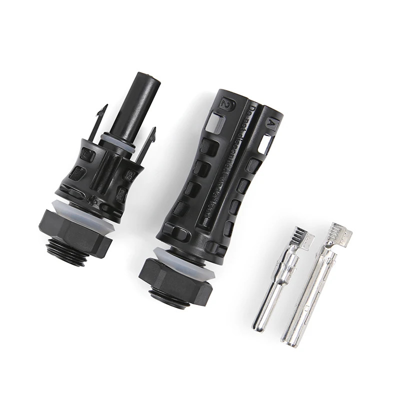 1 Pair PV Connector 1500V 35A IP67 Panel Mount Coupler For Inverter System