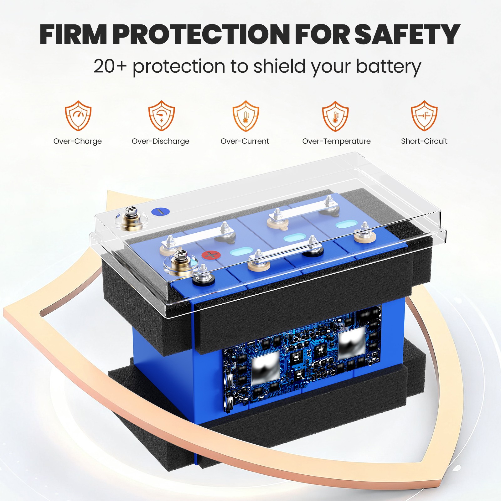 12V 300Ah LiFePO4 Battery 4000+ Deep Cycles 3840Wh 200A BMS for RV OffGrid Solar