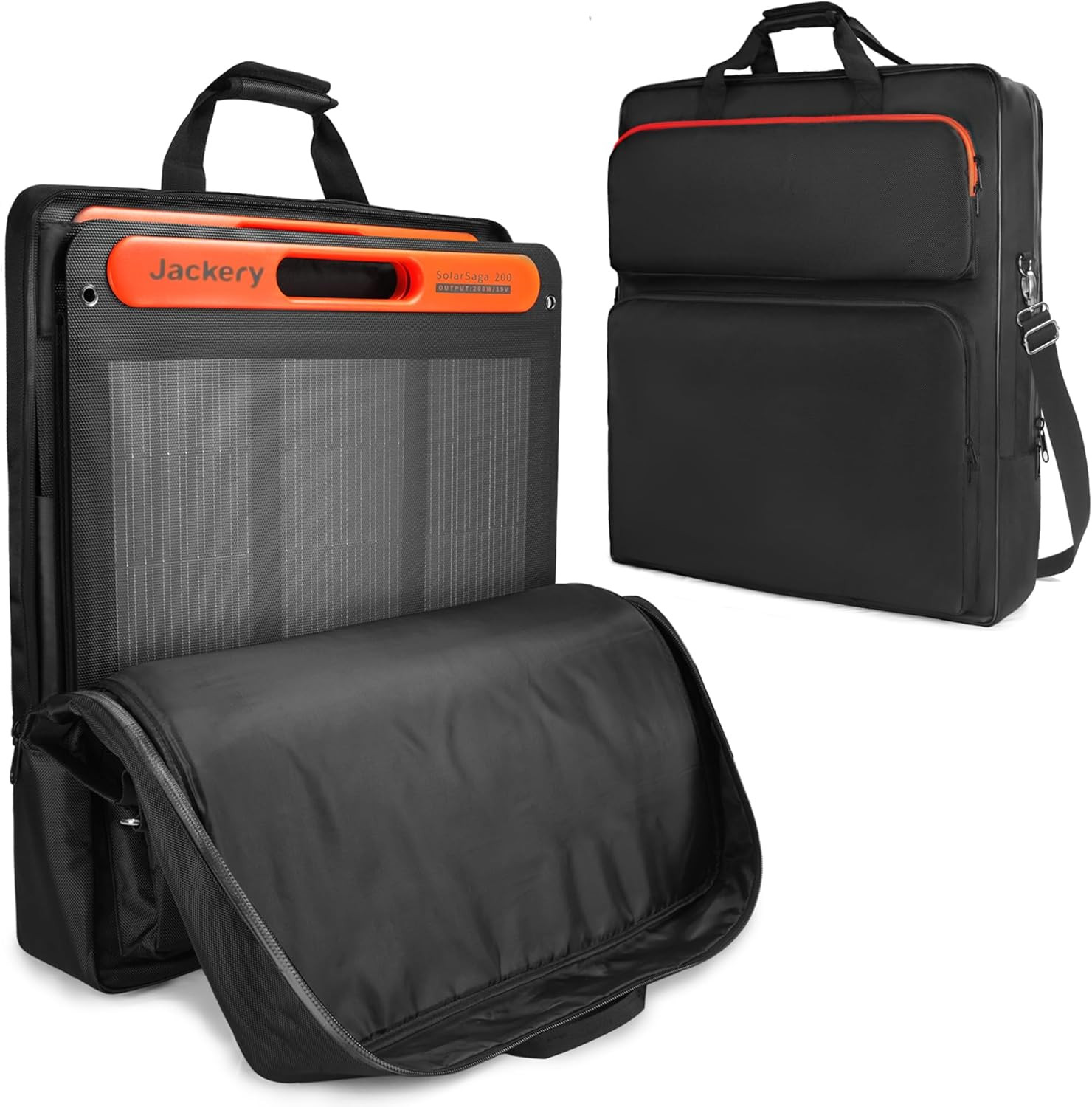Solar Panel Carrying Case Compatible with 2 Jackery Solarsaga 100W Panels, Padde