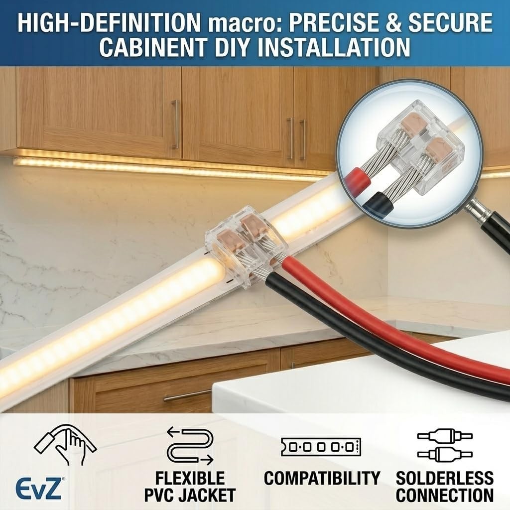 Versatile 20 AWG 2-Conductor Electric Cable – 66ft for Single Color LED Lighting