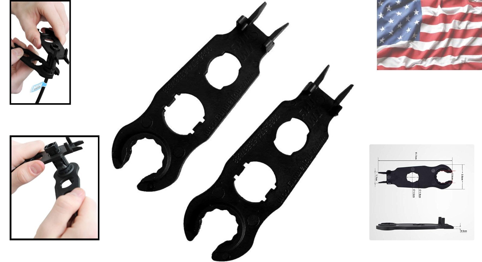 Ergonomic Solar Panel Connector Assembly Tool – Durable & Compact 5.5 inches