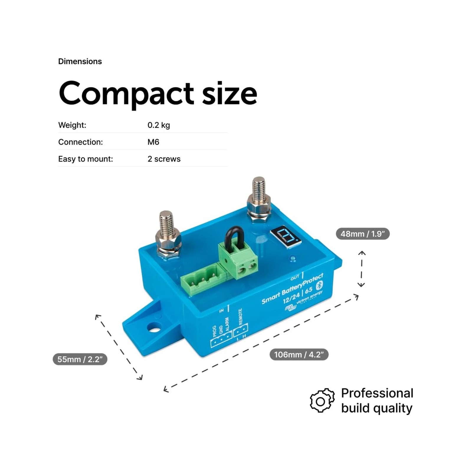Victron Energy Smart BatteryProtect 12/24-Volt 65 amp (Bluetooth)