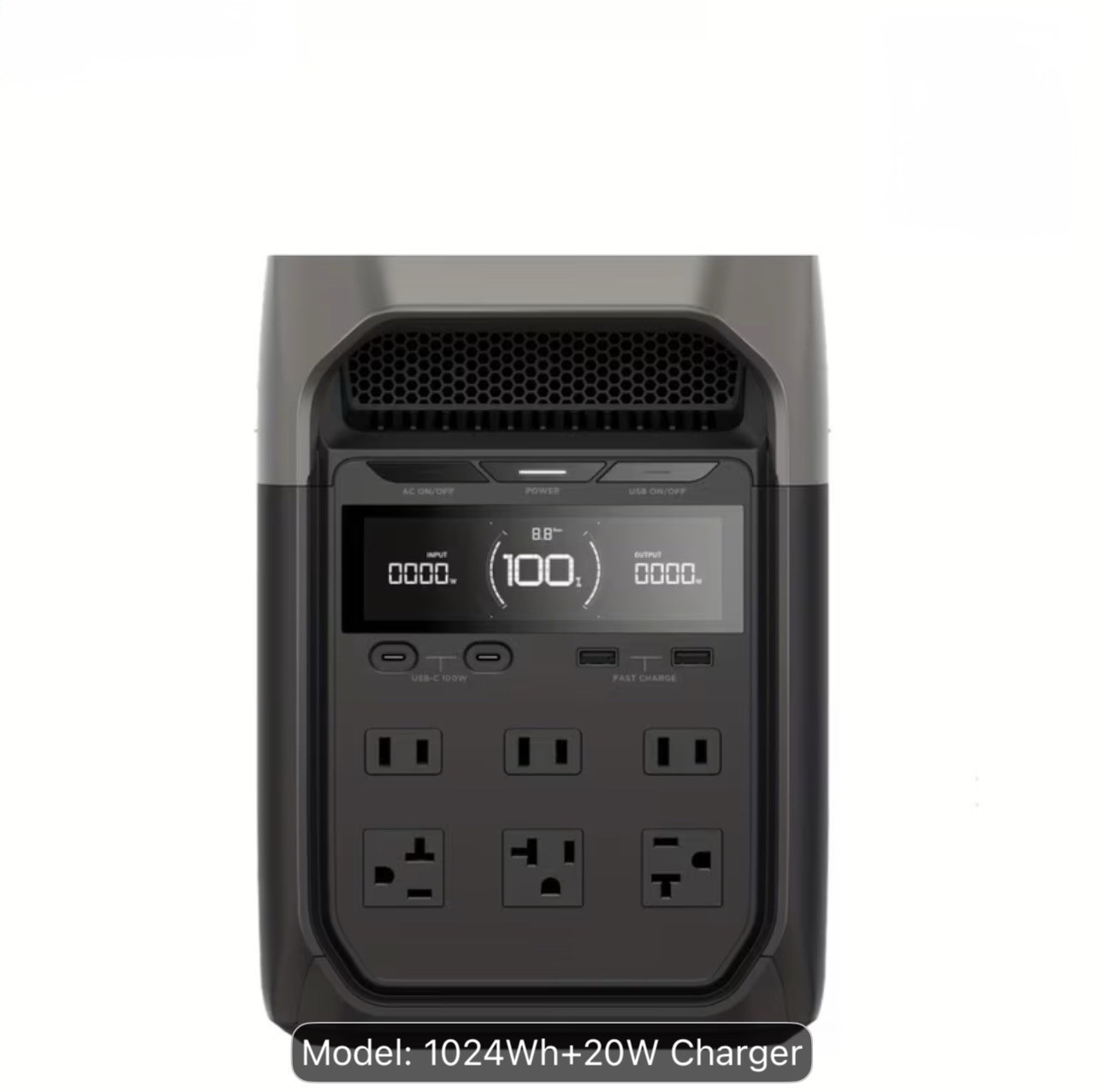 EcoFlow DELTA 3 1024Wh Portable Power Station LiFePO4 Battery for Home Backup