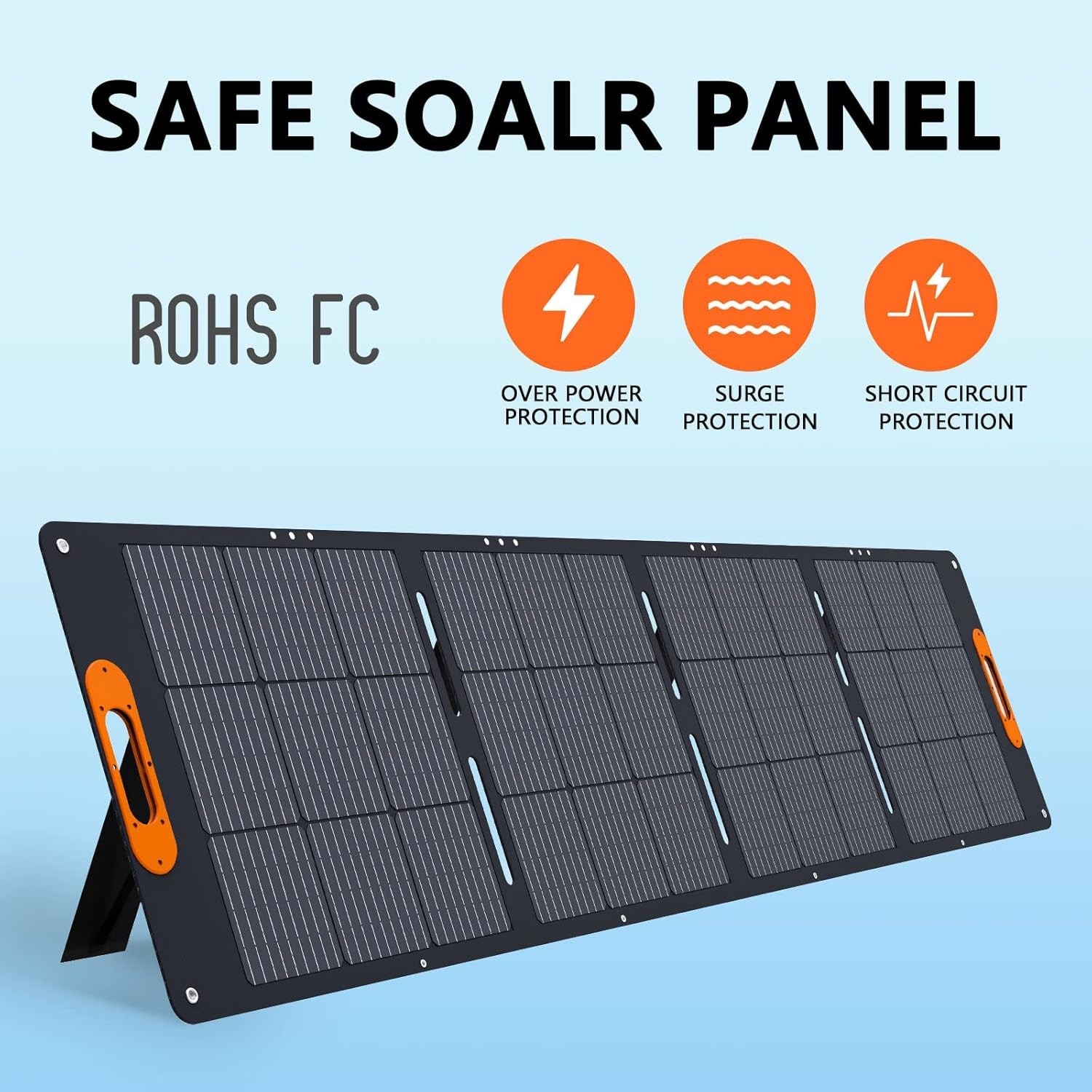 ALLWEI 200W Waterproof Foldable Portable Solar Panel Power Backup for RV Camping