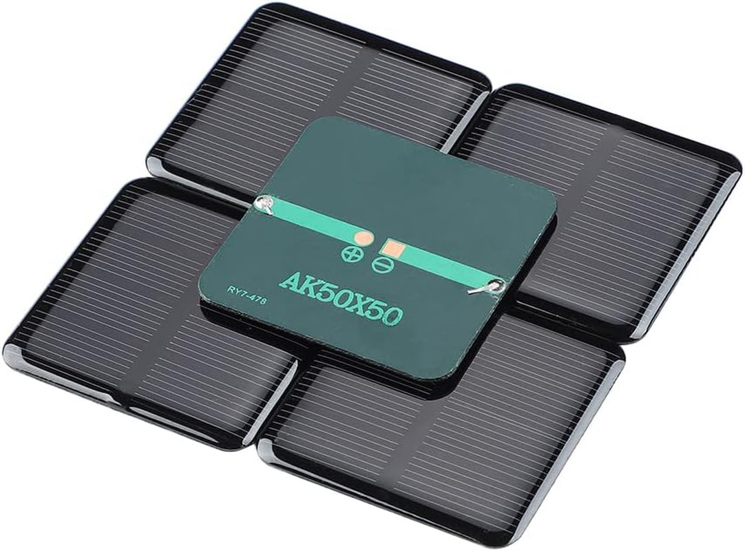 10Pcs Mini Monocrystalline Solar Cells Solar System Kit 50Mm X 50Mm/1.96″ X 1…
