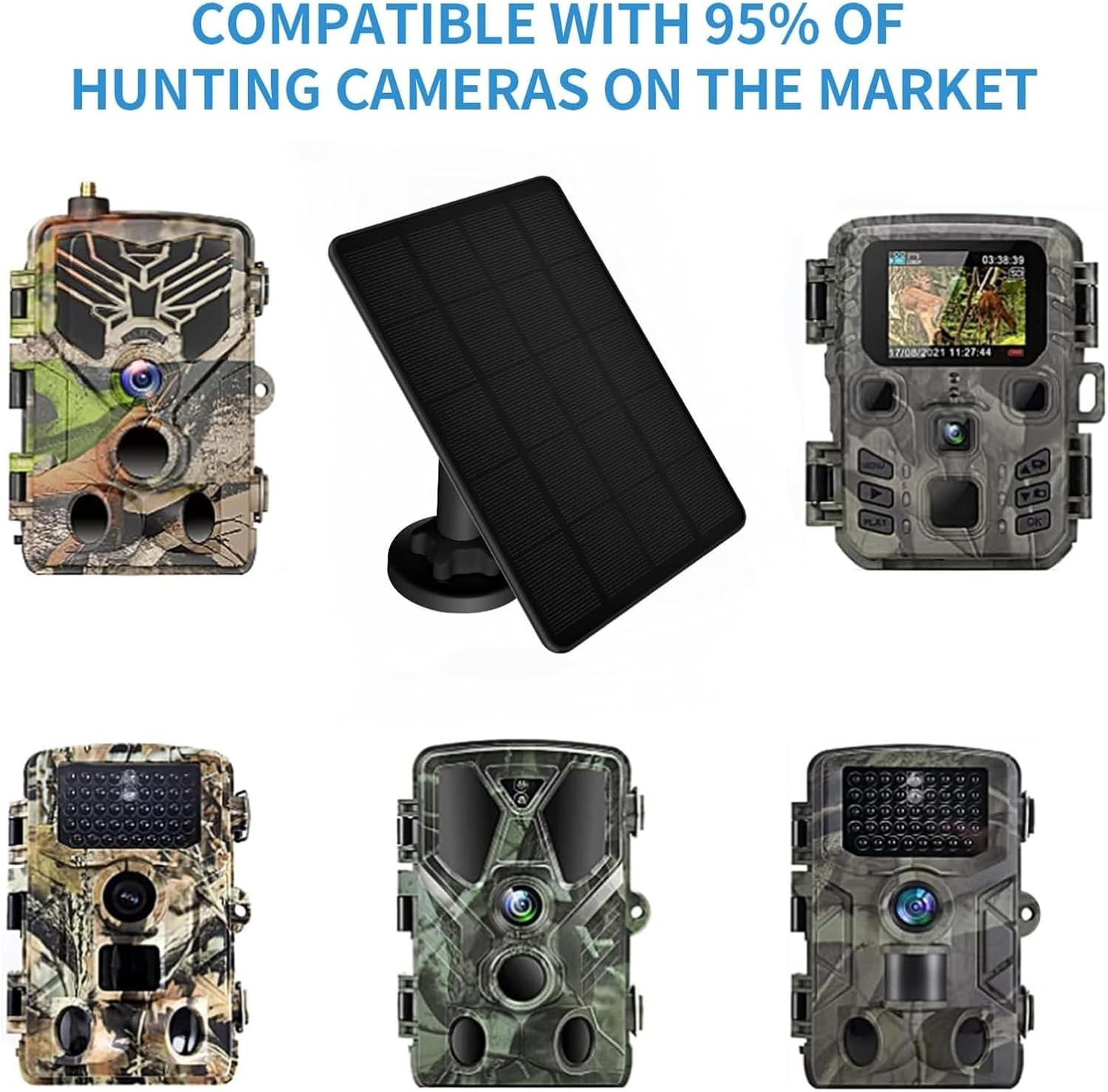 Universal Solar Charger for Trail Cameras – Waterproof & Lightweight