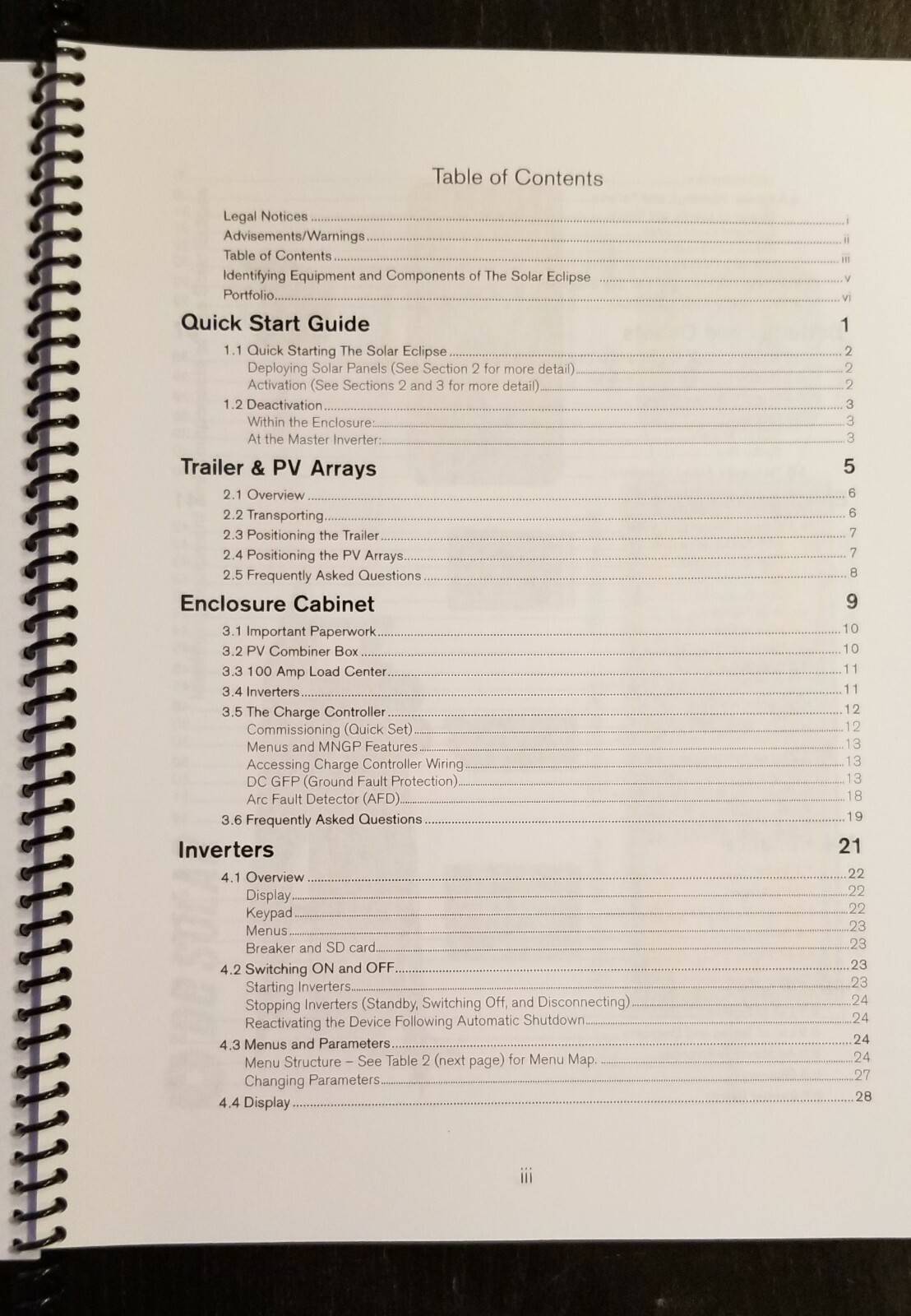 DC Solar SCT20 Hybrid EV Charger Solar Generator Operating & Technical Manual