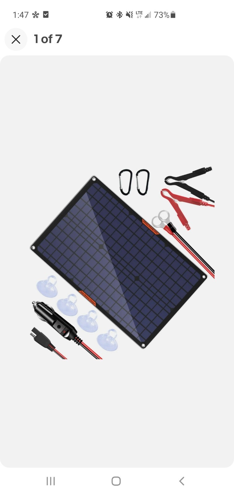 OYMSAE 30 Watt 12 Volt Solar Panel Solar Trickle Charger 30W 12V Portable Sol…
