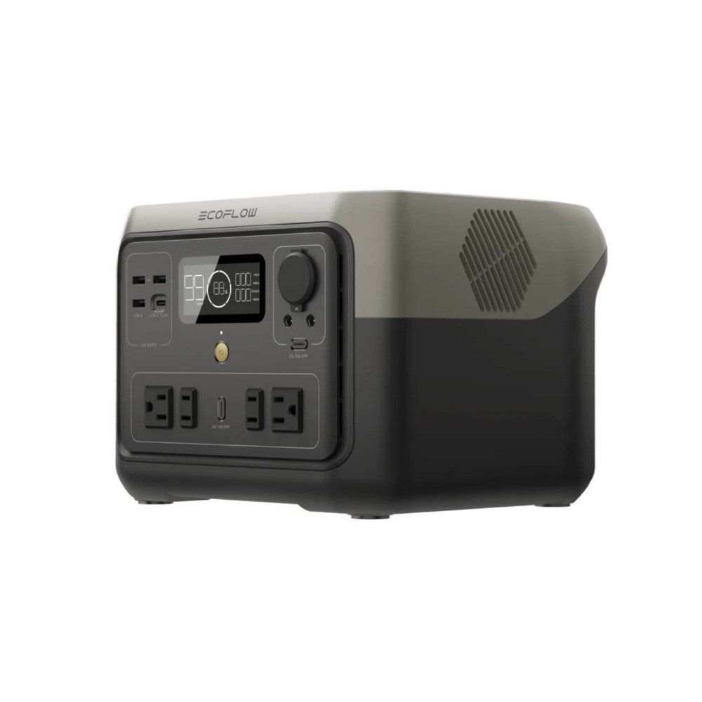 EcoFlow RIVER 2 Max 512Wh 500W Portable Power Station 160-Watt Solar Panel