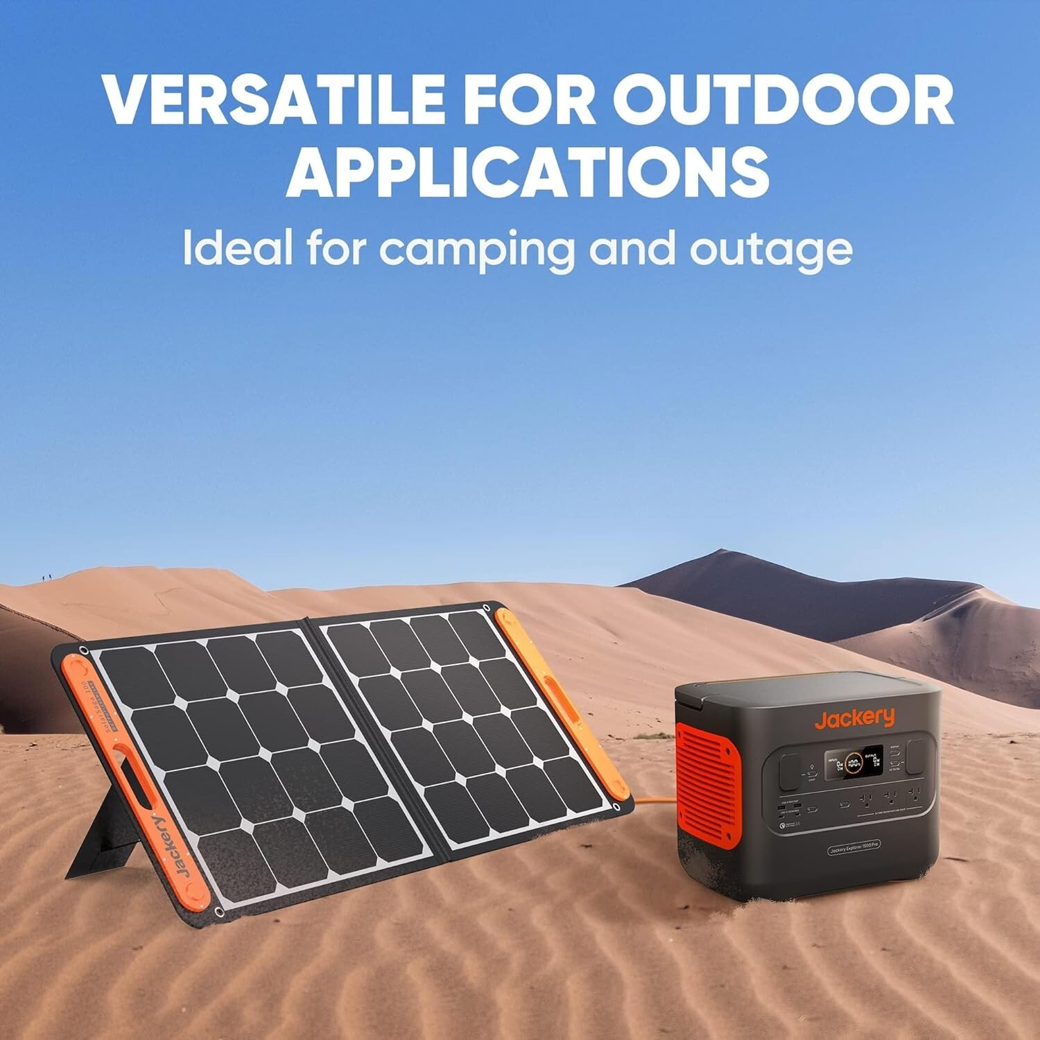 Jackery SolarSaga 100W Portable Solar Panel for Explorer 240/300/500/1000/1500