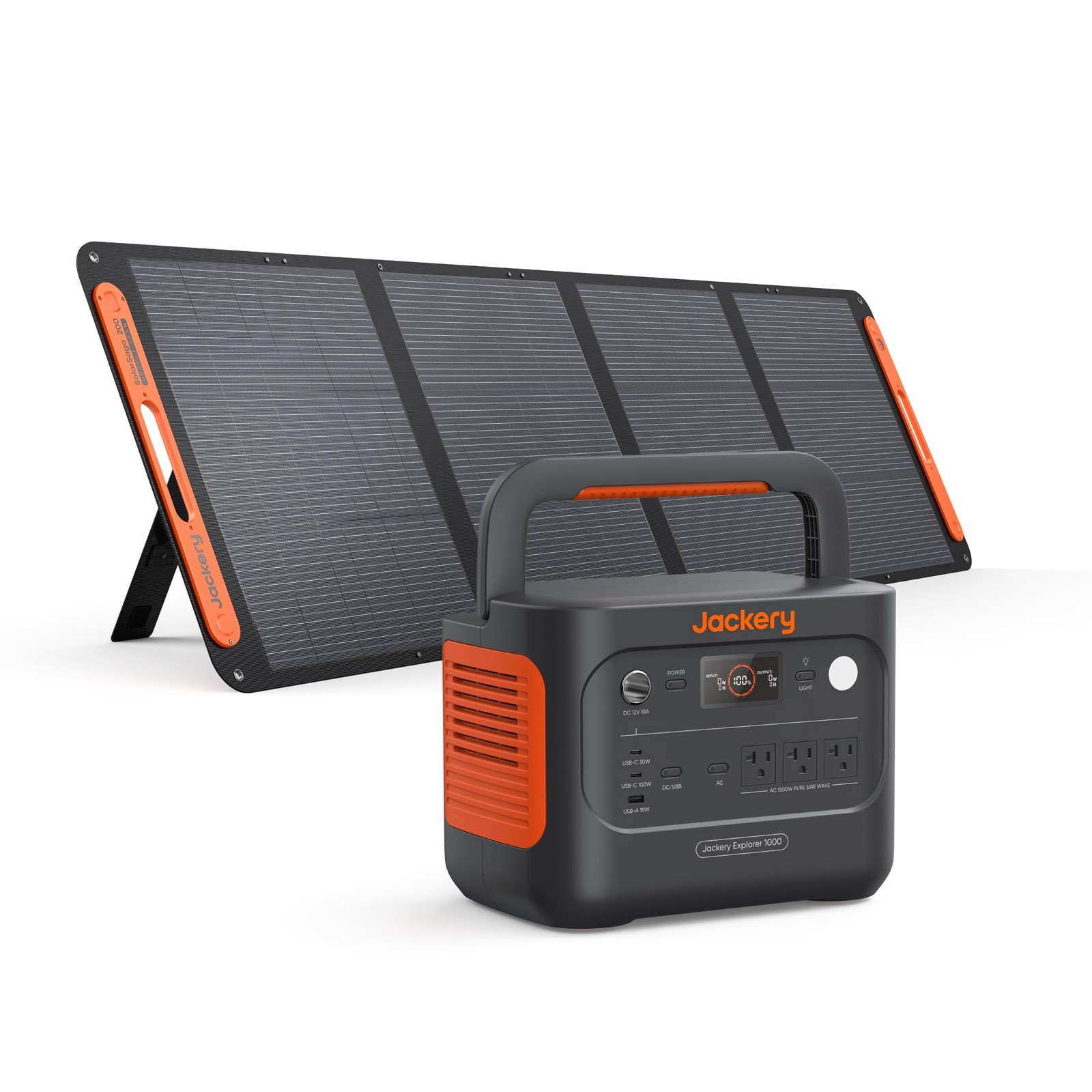 Jackery Solar Generator 1000 v2 with 200W Solar Panel,1070Wh Portable Power S…