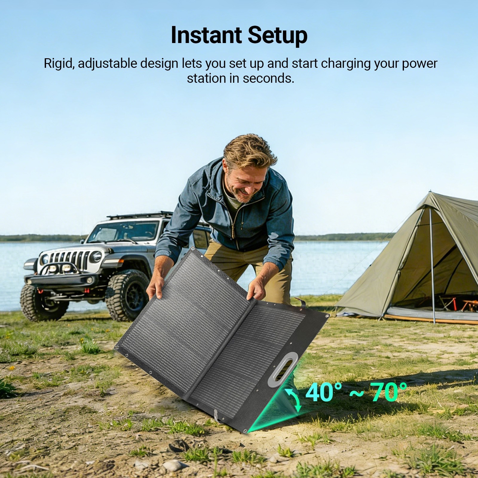 Open Box-HQST 200 Watt Solar Panel, 9BB Monocrystalline Solar Panels