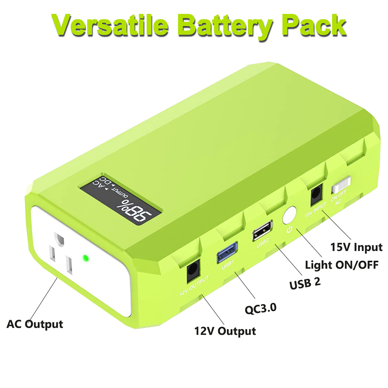 Portable Power Bank Mini Solar Generator with 30W Solar Panel Kit for Camping