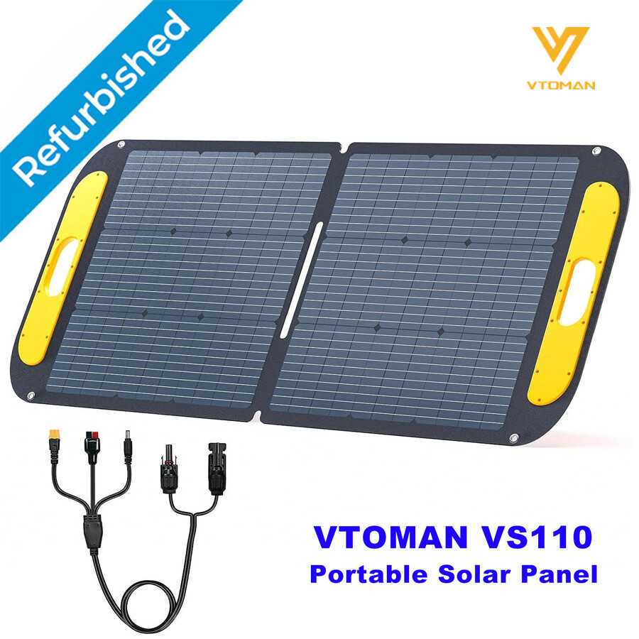 VTOMAN 110W/200W/220W Portable Solar Panel 23% Efficiency Foldable Solar Panel