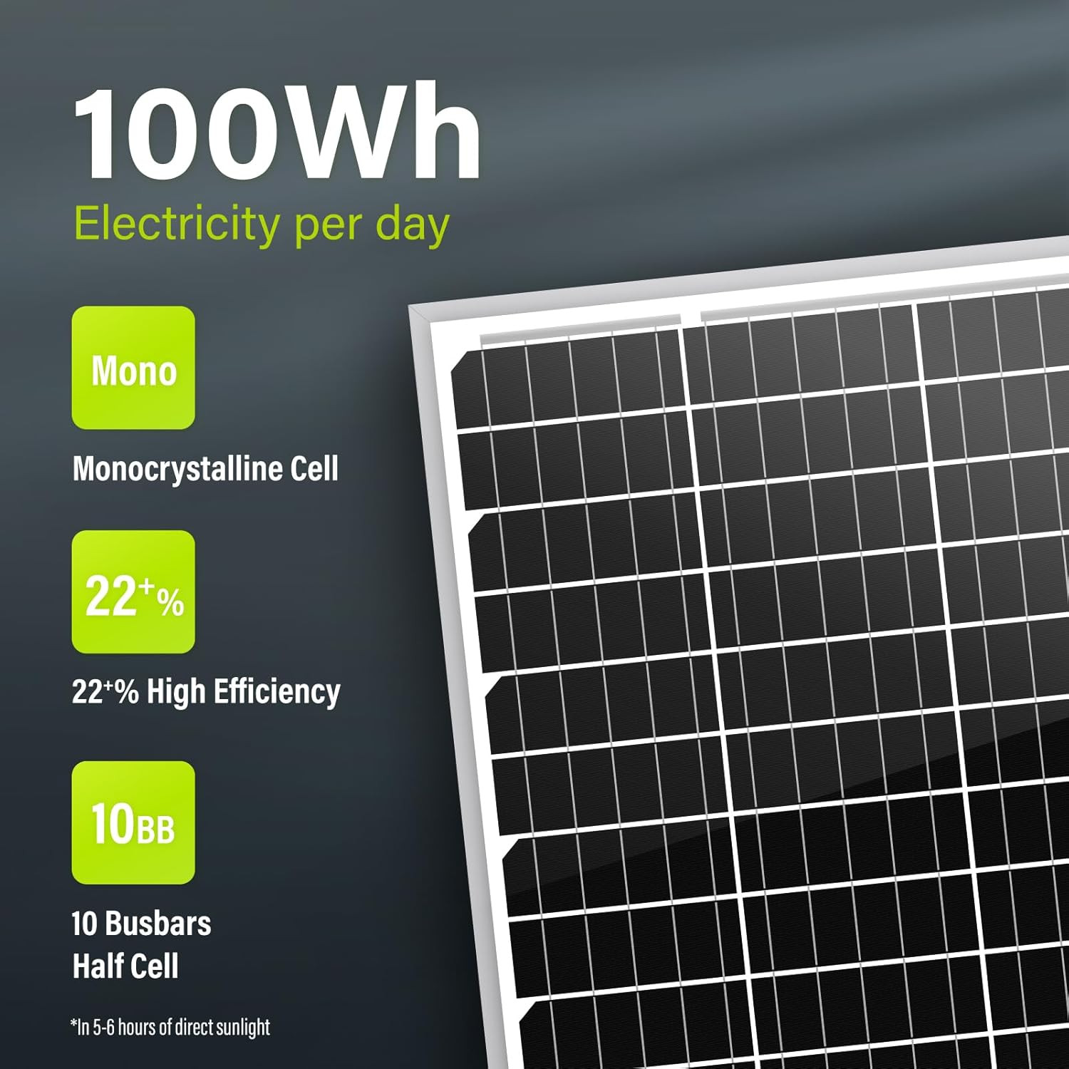 20W 12V Solar Panel Monocrystalline PV Module Designed for 12V off Grid System R