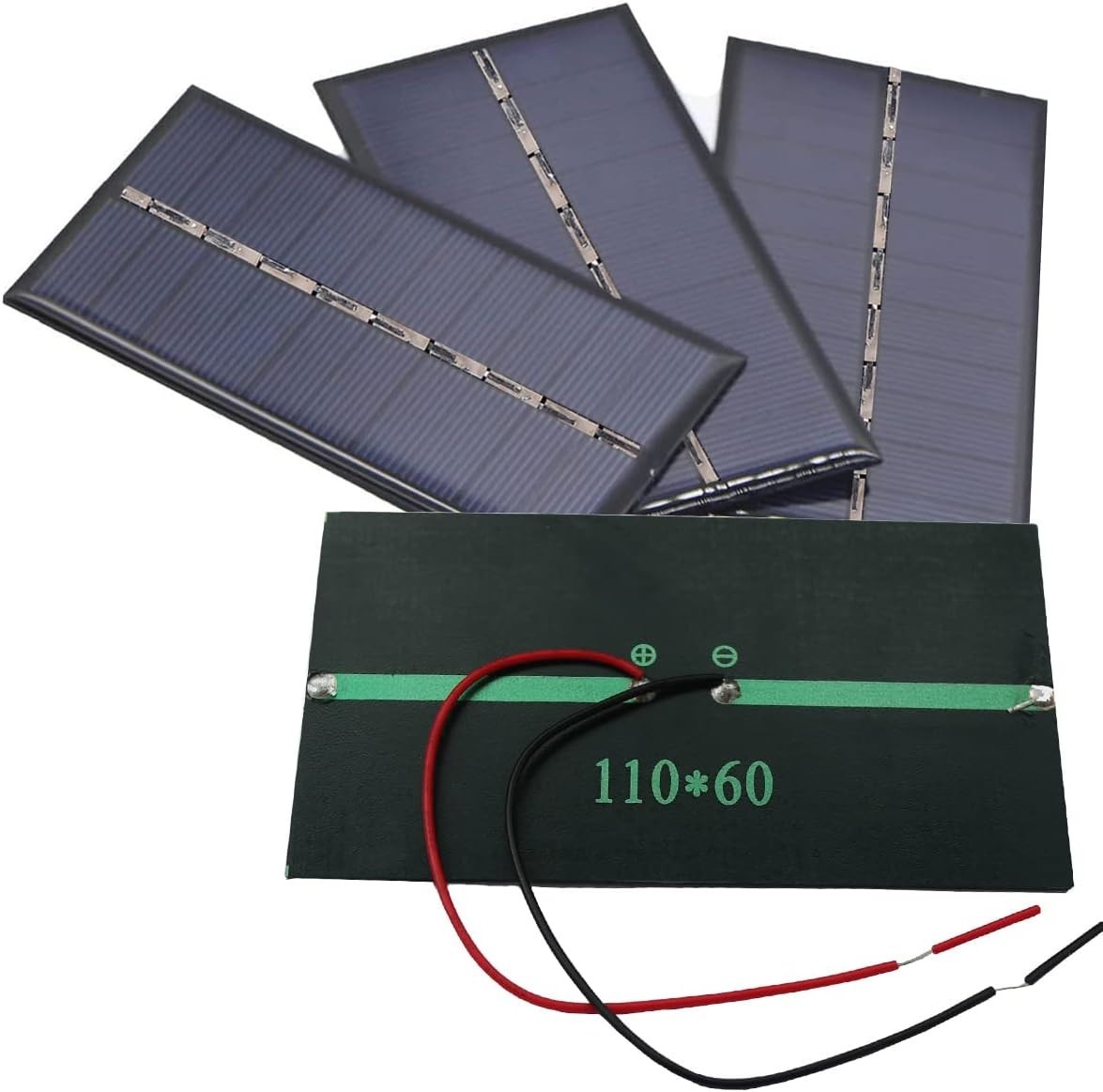4Pcs 5V 6V 1W Mini Solar Panels for Solar Power Mini Solar Cells Outdoor Elec…