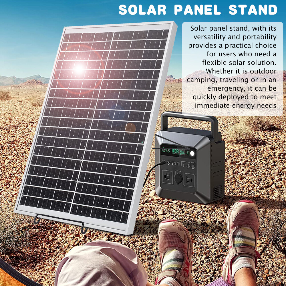 2x Solar Panel Mounting Brackets Lightweight Carbon Steel Folding Support Stand