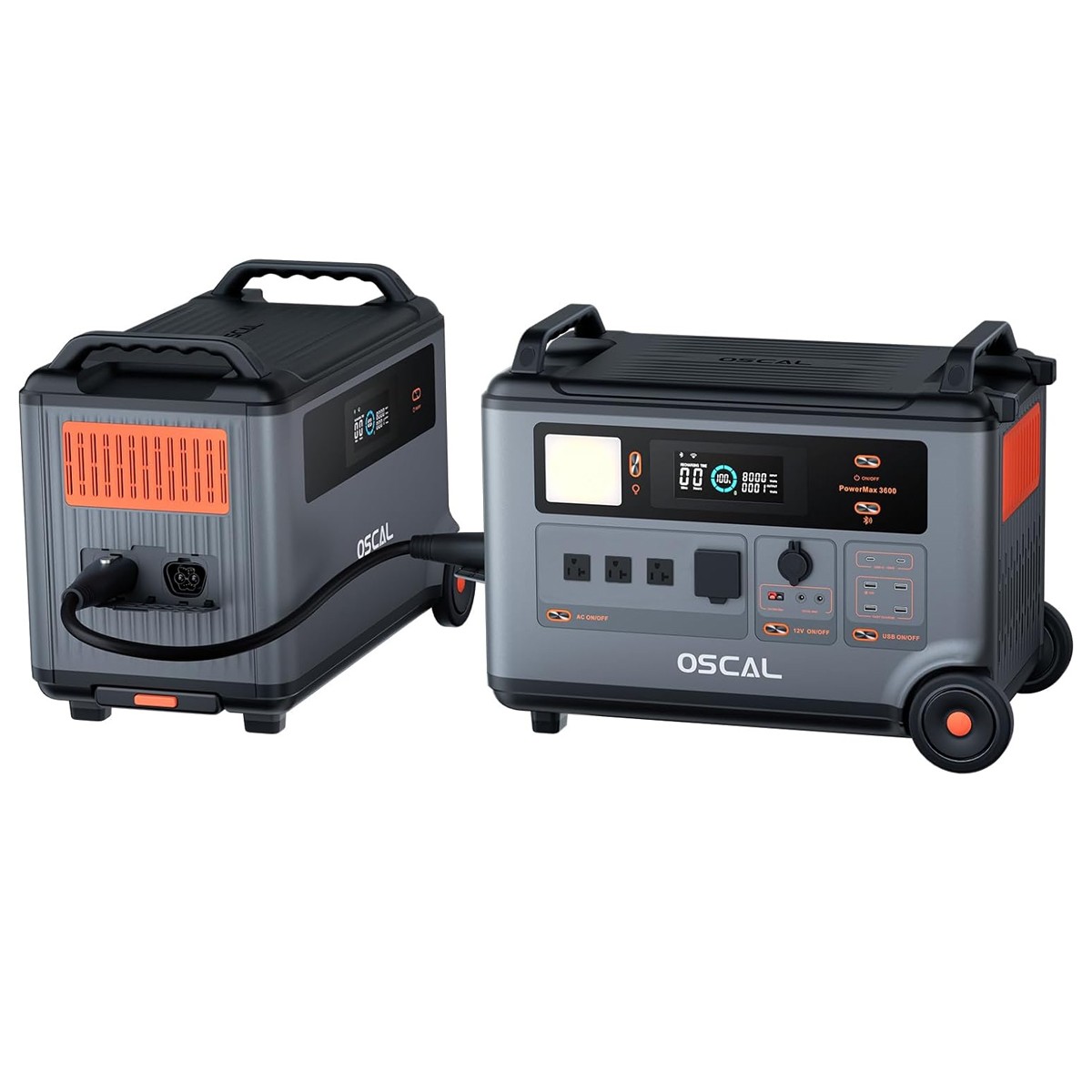 Blackview OSCAL Portable Power Station 7200Wh 3000W PowerMax 3600 +Extra Battery
