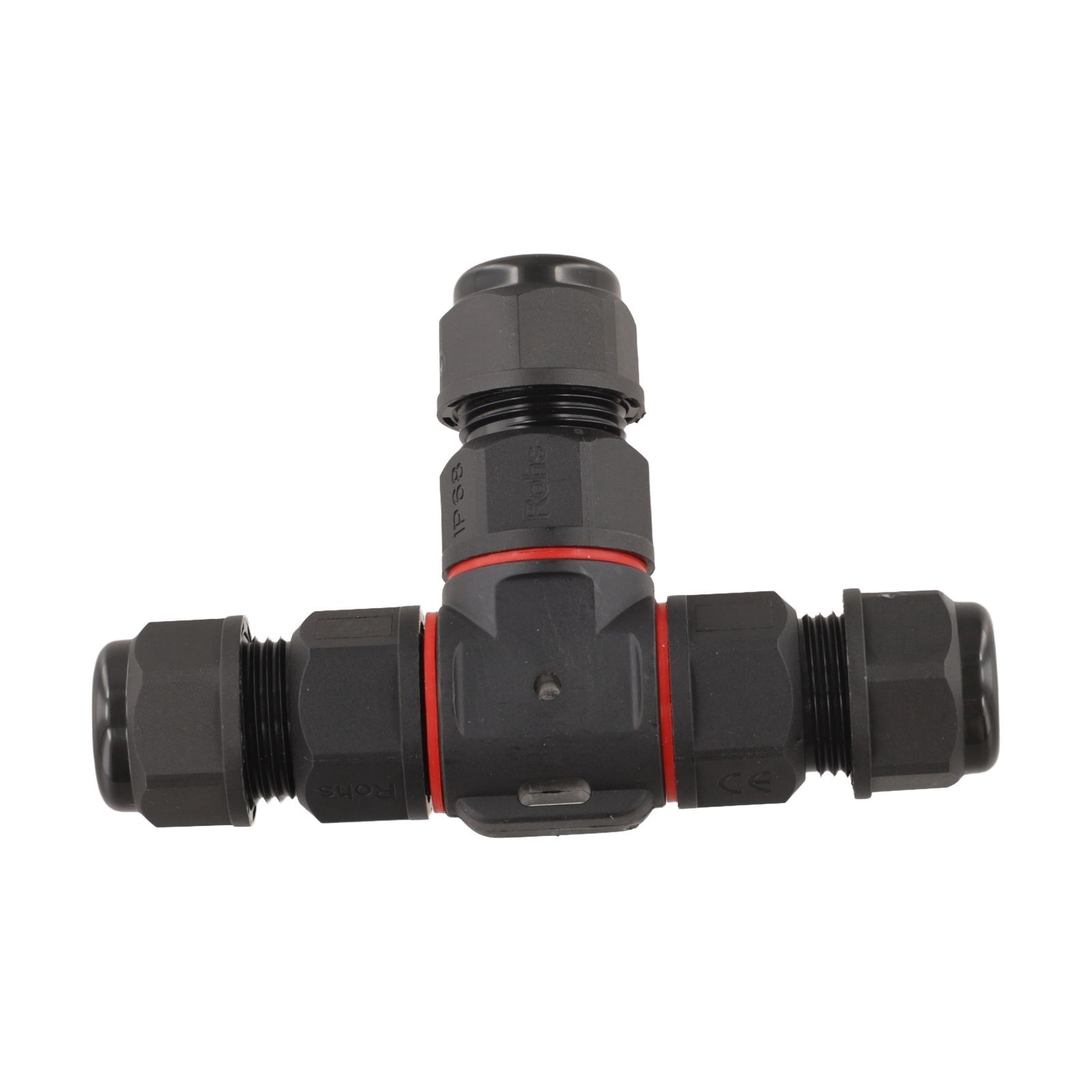 Connector Home Garden Navigation Nylon Flame Retardant Signals 3 Pins Black