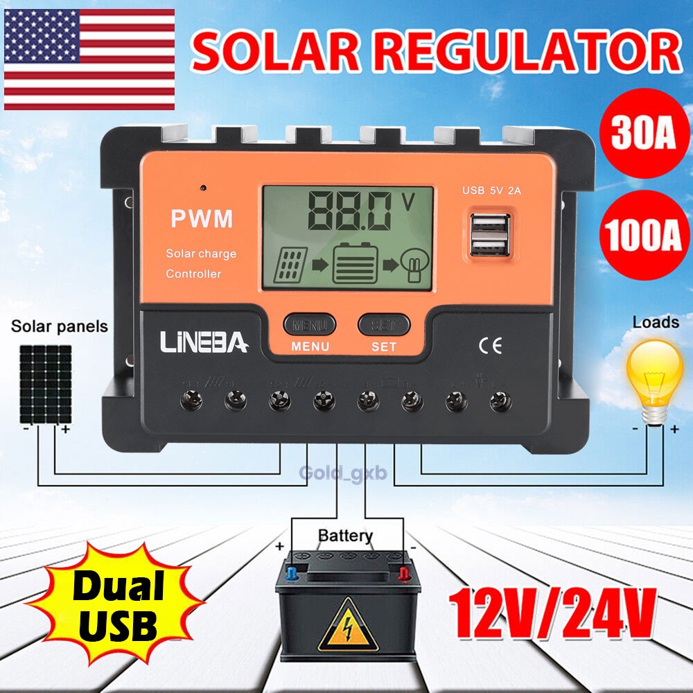 200W Monocrystalline flexible Solar Panel Kit+Controller for RV/Camper/Boat/Home