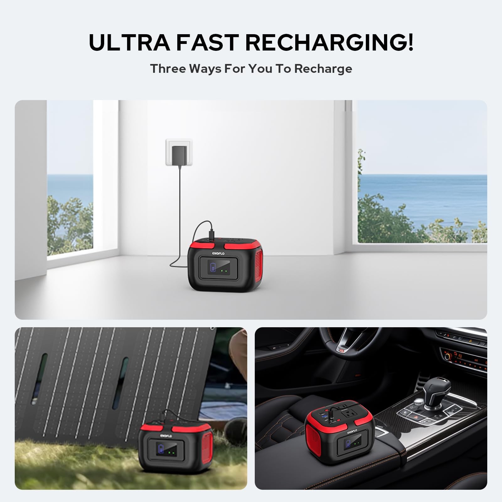 Portable Power Station, 97.68Wh Solar Generator, Lithium Battery Power with 1…