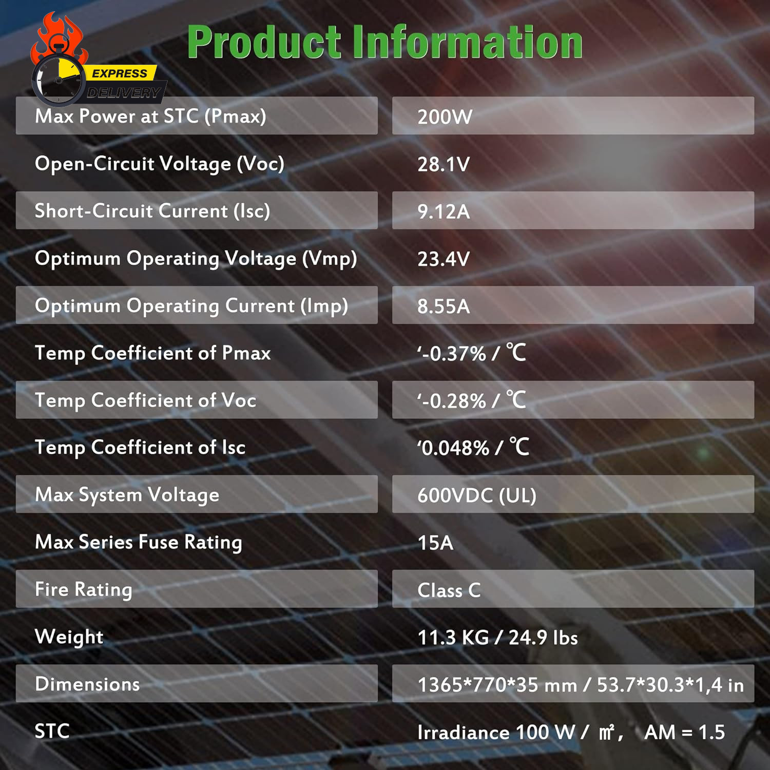 Bifacial 400 Watt Solar Panel 12V 10BB Monocrystalline Solar Panels High Efficie