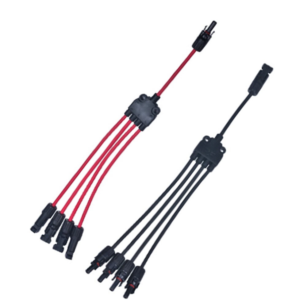Solar Cable Parallel Adapter: Y-Type 5-Way 1000V/30A for Solar Panels W5L12544