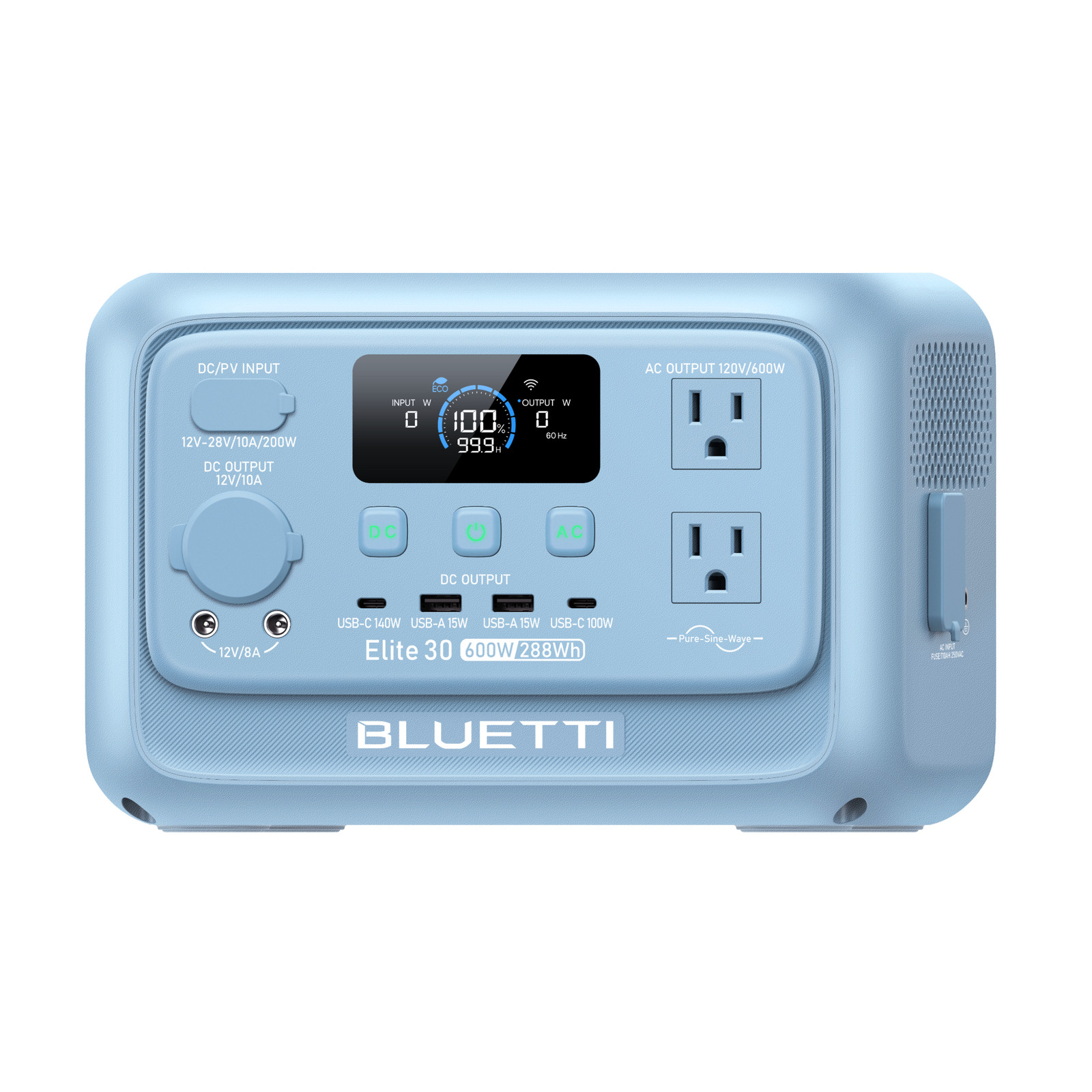 BLUETTI Elite 30 V2 288Wh Blue Portable Power Station Generator for Outdoors