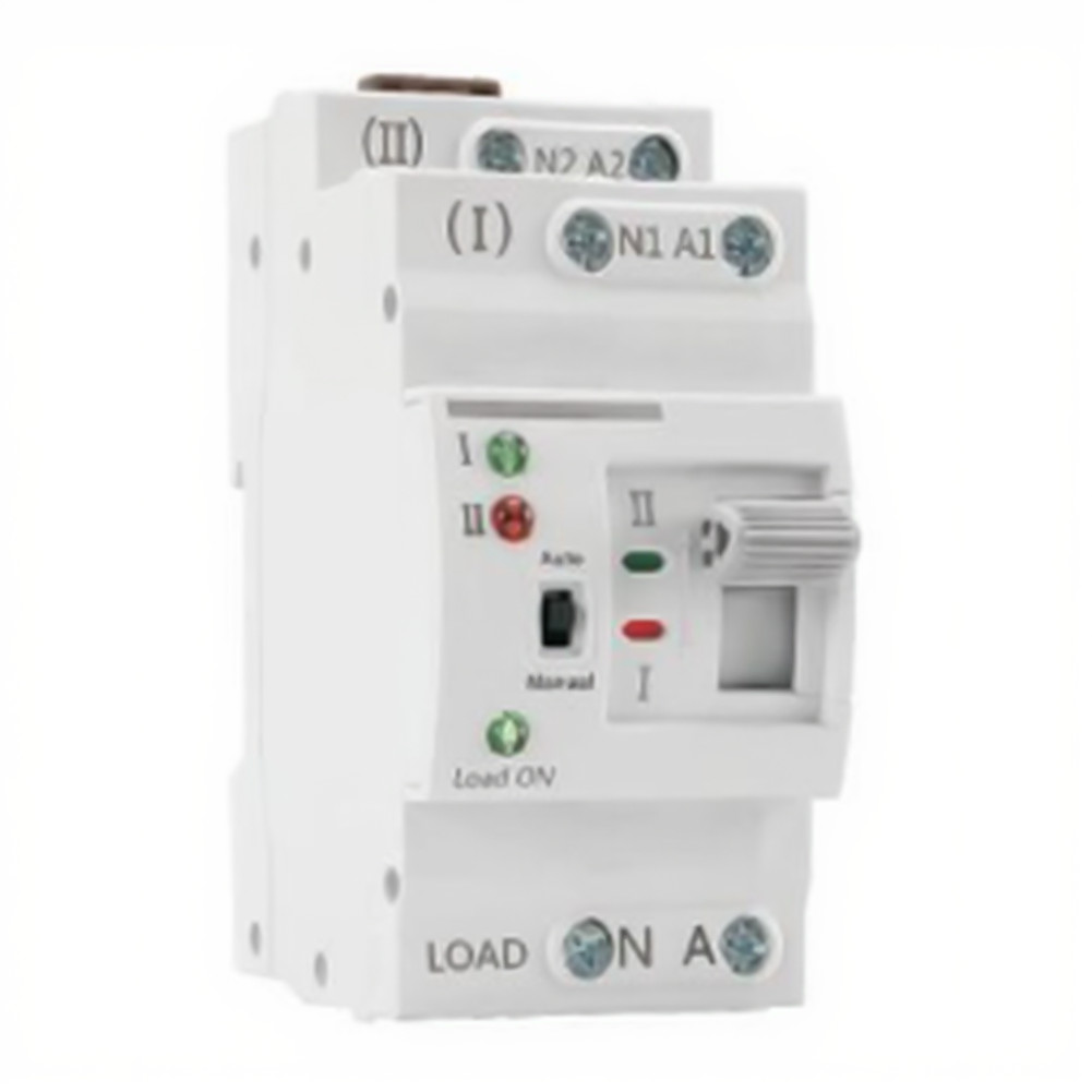 2P/4P Dual Power Automatic Transfer Switch AC220V IP30 Enclosure Rail Mount