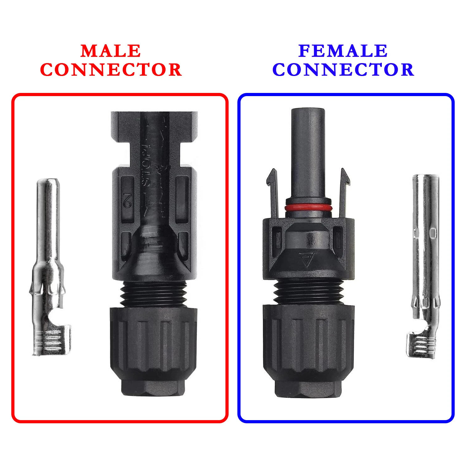 10-50 Pairs Solar Cable Connectors 30Amp Waterproof Wire Joiners Set 4mm-6mm M/F