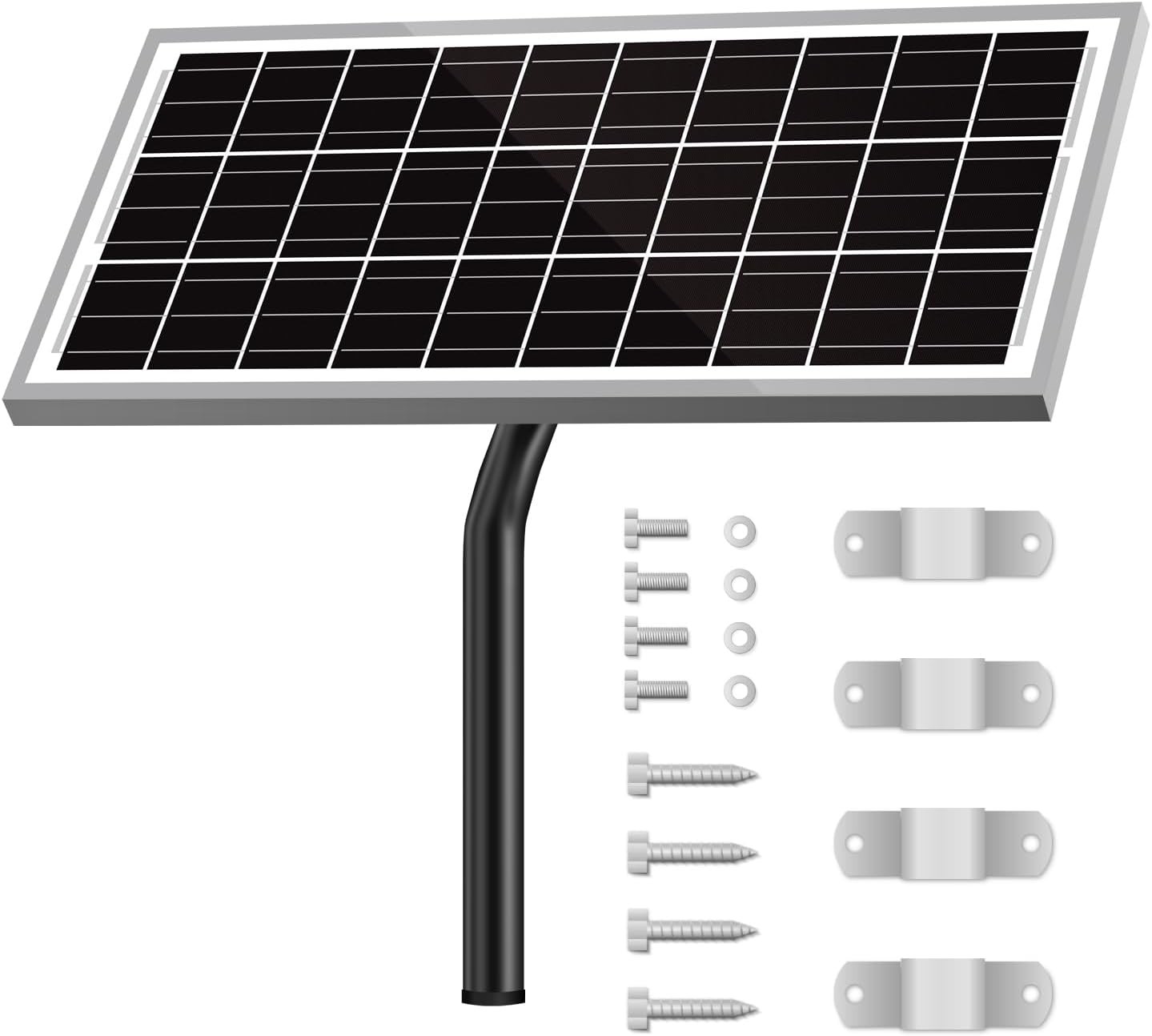 15W 12V 10BB Solar Panel Automatic Gate Openers, Compatible with Mighty Mule,…