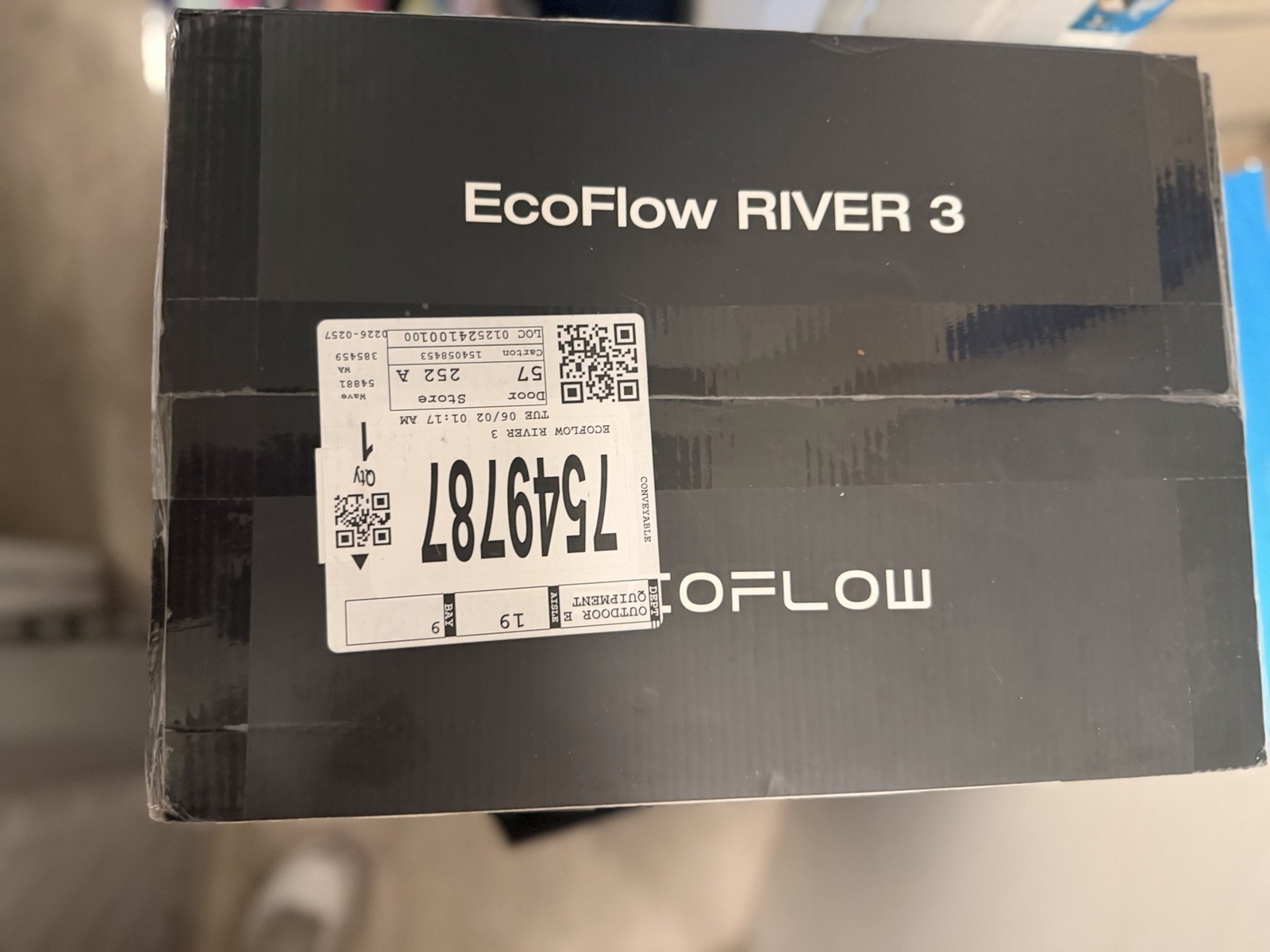 EcoFlow RIVER 3 Portable Power Station 300W 245Wh LiFePO4 Battery Generator